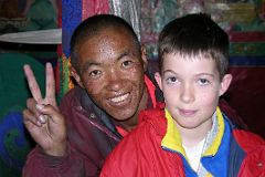 3 Rongbuk Monastery 3 Monk and Peter Ryan